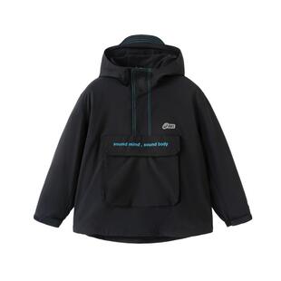 ASICS/亚瑟士童装24年秋季新款男童连帽三防外套休闲舒适梭织便服