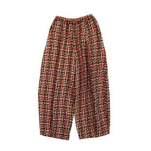 HIGHLIGHT加分25AW 独特见解 彩色宽松廓形高级剪裁棋盘格羊毛裤