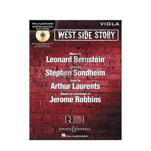 伯恩斯坦 西区故事 中提琴独奏 附CD 海伦德原版乐谱书 Bernstein West Side Story Viola Instrumental Play Along HL00450143