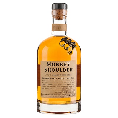Monkey Shoulder三只猴子调配麦芽苏格兰威士忌海外进口洋酒700ml