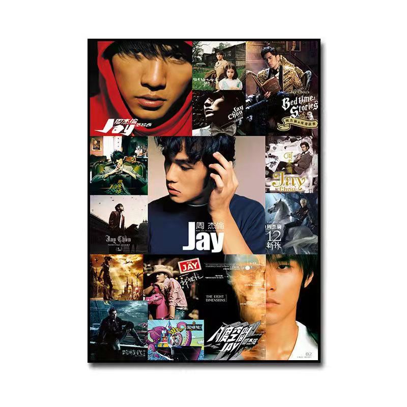 装饰画jay周杰伦专辑照片墙挂画