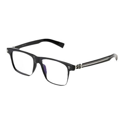 复古大框透明大脸眼镜框架男女