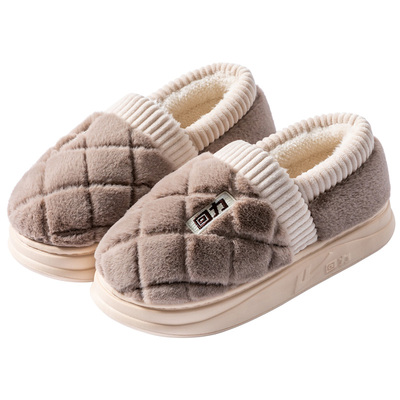 回力包跟防滑保暖外出棉拖鞋