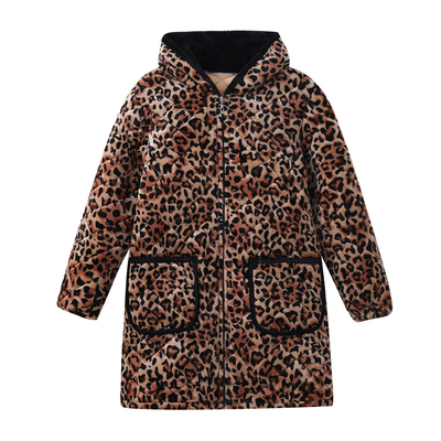 女士加绒加厚棉衣冬季棉袄罩衣