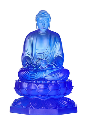 晶莹剔透桌面摆件延恩琉璃祝福