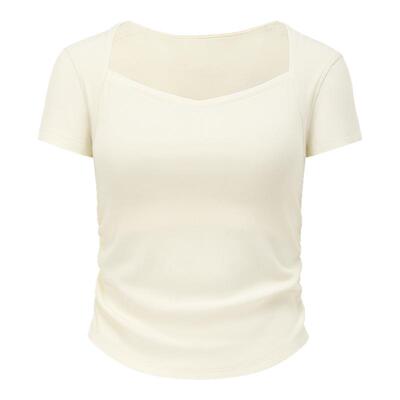 瑜伽T恤钻石领上衣MAIAACTIVE