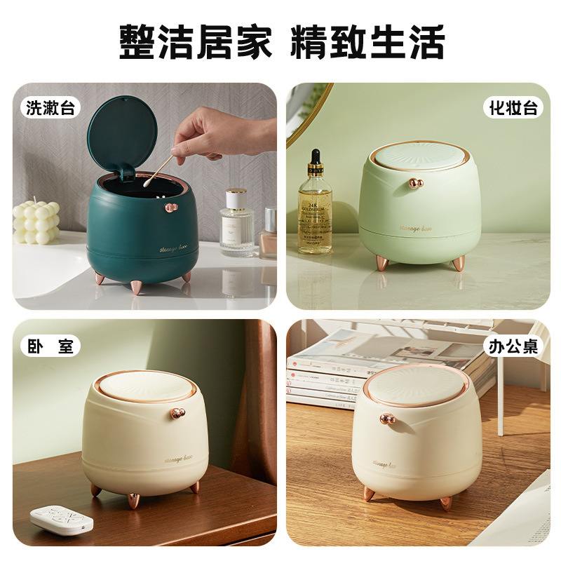 桌面垃圾桶按压式客厅轻餐厅家用收纳筒垃圾杂物车载奢桶办公桌篓