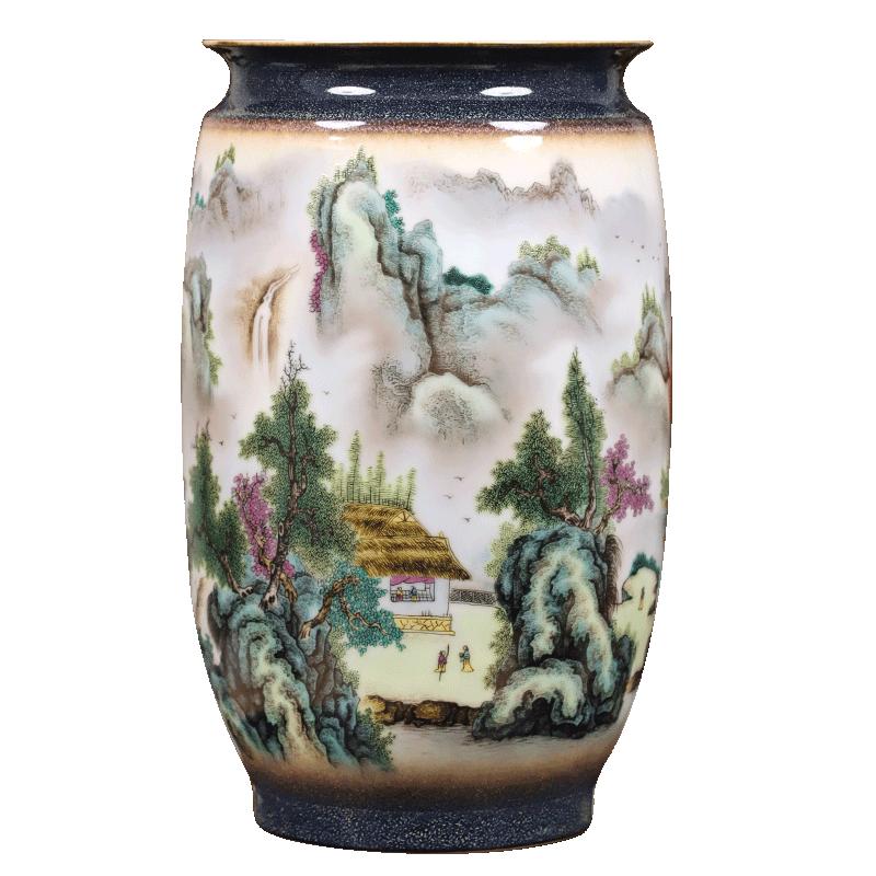 景德镇现代中式风客厅玄关大花瓶