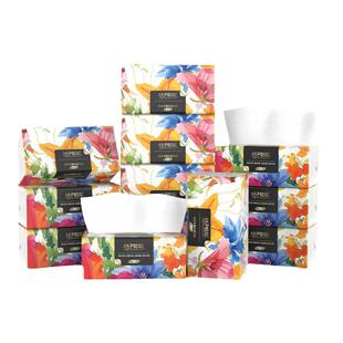 桔子姑娘春夜系列大包抽纸加厚餐巾纸400张家用母婴用纸整箱