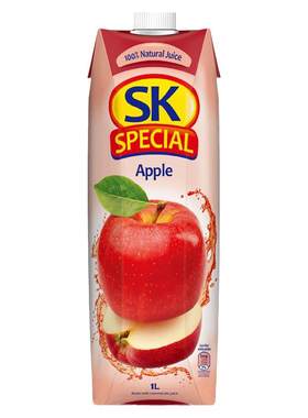 塞浦路斯SK苹果汁1L*4大瓶饮料