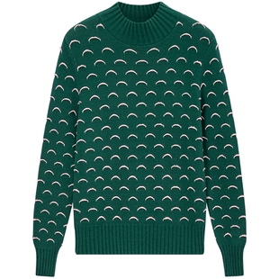 Juicy Couture橘滋针织衫女撞色休闲半高领毛衣