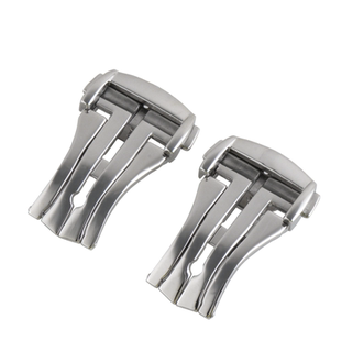 代用omega精钢表扣配件欧米茄手表带蝴蝶扣海马300超霸折叠扣18mm