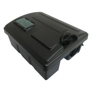 中号可视窗带锁毒饵盒灭鼠盒诱饵站塑料鼠饵盒站捕鼠器毒鼠屋防水