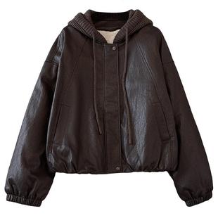 绝美巨好看的pu皮衣外套加绒加厚保暖女式2025冬装新款棒球服夹克