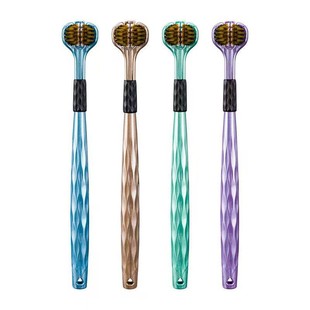 三面牙刷清洁牙齿软毛呵护牙龈360度清洁三头牙刷高档牙刷情侣款