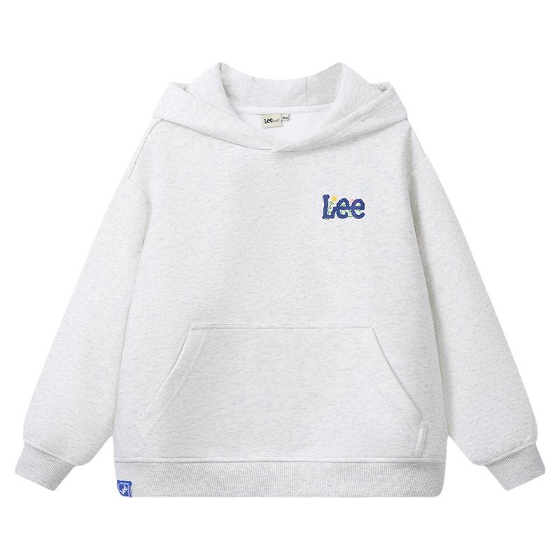 Leekids秋冬加绒连帽卫衣
