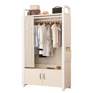 衣帽架落地卧室挂衣架防尘衣帽间架子组装收纳衣服柜子组合置物架