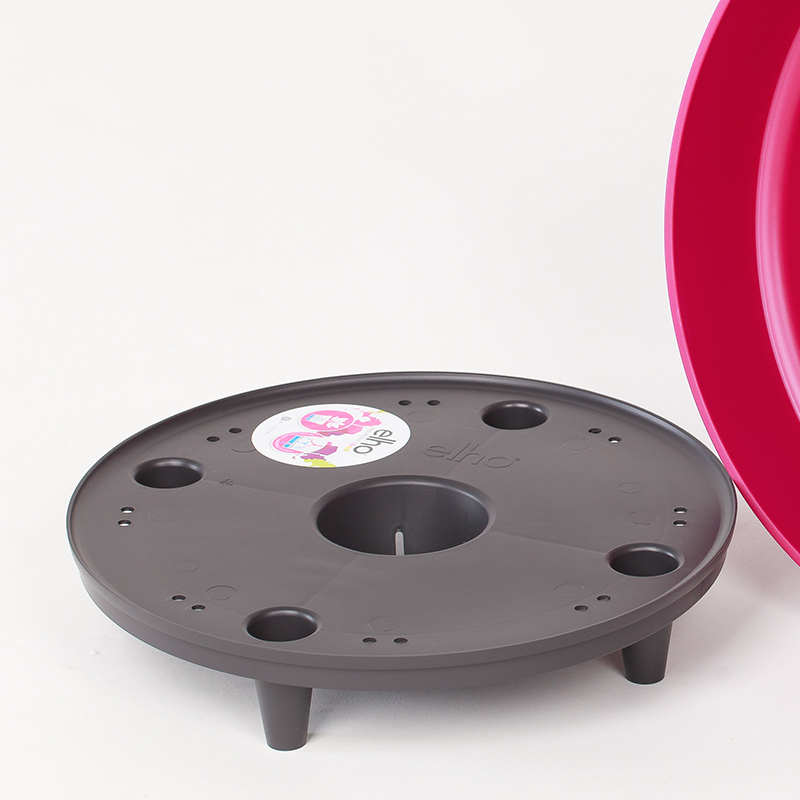 elho花盆高筒盆栽盆器创意个性塑料花盆大号家用加厚落地内待托盘