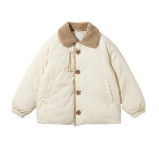 300斤大码女装设计感厚实保暖棉服女胖mm学院风休闲百搭棉衣外套