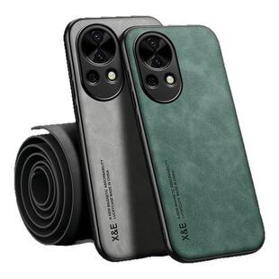 适用华为nova12pro手机壳羊巴皮华为nova12ultra全包nova13防摔新款简约保护套nova12硅胶高档皮质车载磁吸