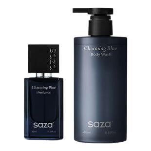 SAZA魅蓝香水沐浴露组合套装补水保湿清爽控油留香氛品牌官方