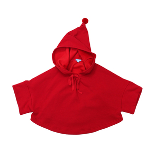 更牌童装秋冬新款儿童万圣节服饰魔法师斗篷外套演出服小红帽