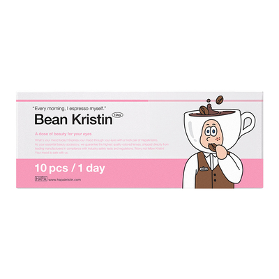 【新品首发】Hapa Kristin韩国美瞳咖啡豆Bean系列日抛隐形眼镜