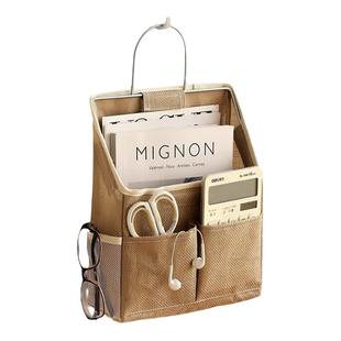 布艺棉麻床头宿舍收纳挂袋墙挂式杂物零食整理袋墙上储物袋大容量