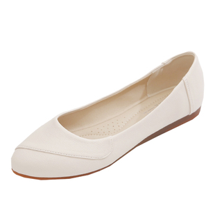 单鞋女2026新款春秋女鞋百搭妈妈鞋子夏款上班工作黑色软底平底鞋