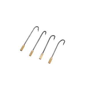 M2带螺纹钩头黄鳝钩 钩头可旋转有倒刺钓鳝鱼钩歪嘴直嘴鱼具渔具