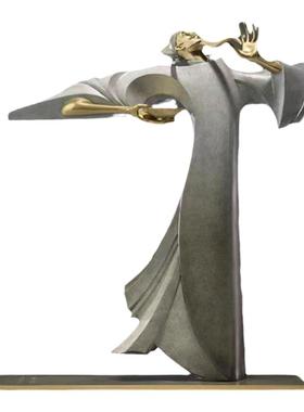 诗仙李白客厅工艺品铜师傅铜