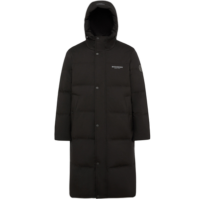 波司登新款过膝连帽加厚羽绒服