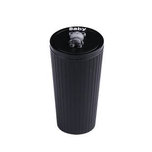 可爱卡通车载垃圾桶汽车内水杯槽收纳置物桶车用多功能垃圾收纳桶