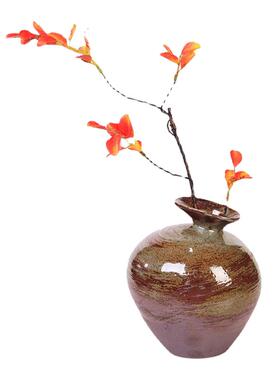 新中式禅意花器陶瓷花瓶台面茶室客厅酒柜民宿装饰品花器摆件装饰