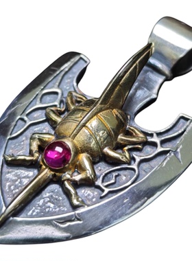 铁头的店 925银动漫周边JOJO的奇妙冒险虫箭 情侣款吊坠