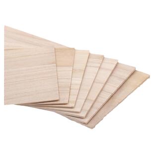 手工航模飞机木桐木片diy材料烙画飞机建筑模型材料薄木片桐木板