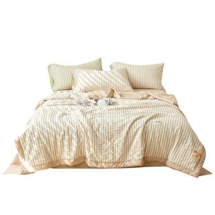 无印良品冰丝空调被夏凉被四件套薄款夏季床单可水洗夏天空调被子