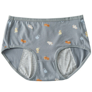 女童生理期内裤11岁女孩月经裤15初中学生大姨妈防侧漏卫生三角裤