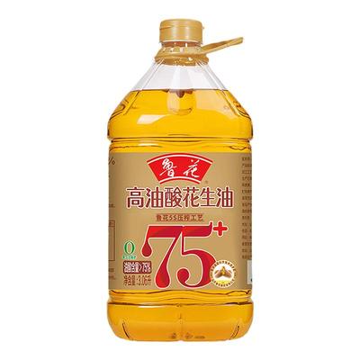 鲁花高油酸花生油3.06L官方旗舰店同款正品食用油