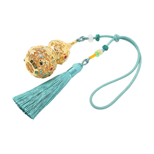 镀金香囊香丸吊坠福禄香熏球随身佩戴黄铜香囊球项链车载香薰挂件