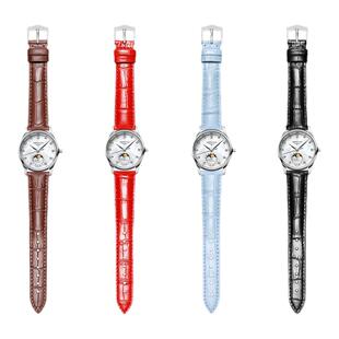 真皮表带男女适配芙丽卡西欧DW天梭天王飞亚达阿玛尼手表链皮表带