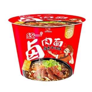 统一卤香牛肉面桶装方便面泡面宿舍家庭储备面