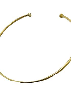 欧美光面镶钻开口百搭项圈