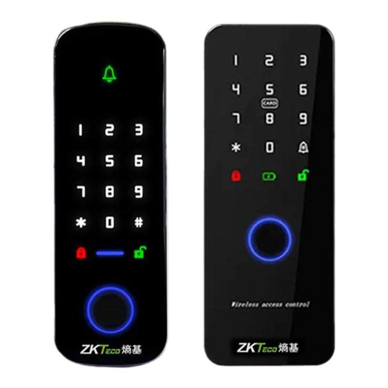 熵基无线门禁一体机套装有框门免布线指纹密码刷卡明装电插锁套装