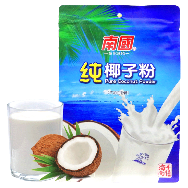海南特产南国纯椰子粉320g袋小包装早餐饮品椰子椰奶粉
