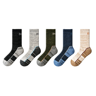 派米户外袜子男款秋冬徒步运动登山中筒袜毛巾底加厚保暖袜子秋冬