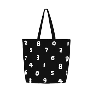 新款韩系sousou幸运数字帆布包宋祖儿明星同款时尚百搭单肩包布袋