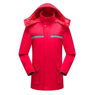 防静电工作服棉服男冬季劳保服棉衣双层加厚中石油加气站防寒棉袄