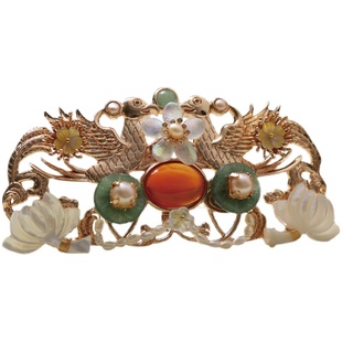 青雀记手工原创发冠头冠汉服配饰钗子装饰用唐宋明制发饰头饰昭君