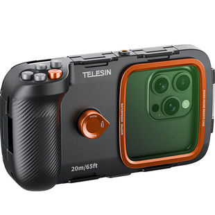 TELESIN泰迅手机潜水摄影手柄20米蓝牙潜水壳防水壳适配苹果安卓手机